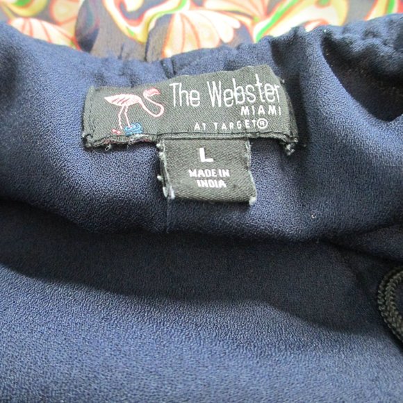 Webster Miami for Target Blue Print Ruffle Neck Cami Size L - Picture 7 of 14